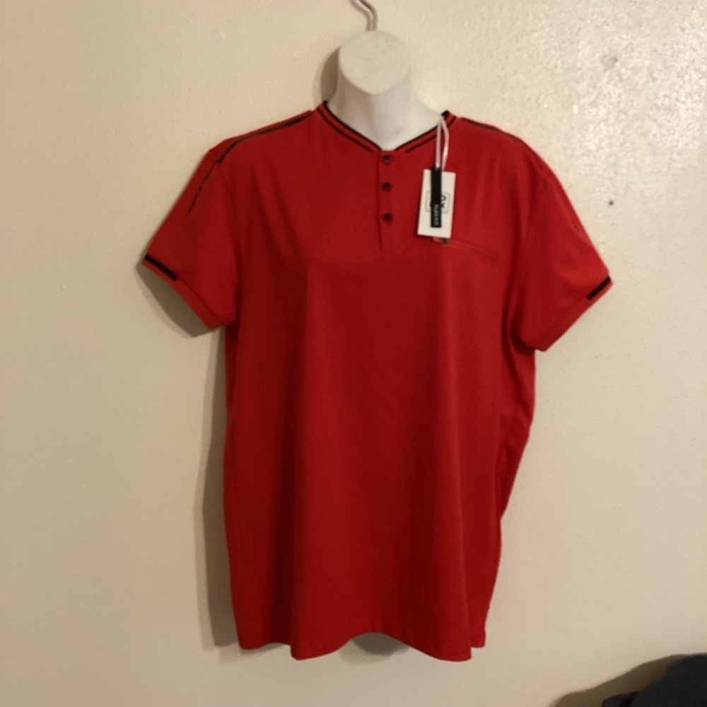 NWT Men’s SOBK Short Sleeve Red Crewneck T-shirt Size Large